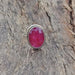 Red Ruby Gemstone 925 Sterling silver Ring Jewelry 22K Yellow Gold Filled Rose filled