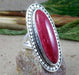 rings Ruby Ring Solid 925 Sterling Silver Red Corundum Jewelry,Handmade July Birthstone Gift For Her - by Maya Studio