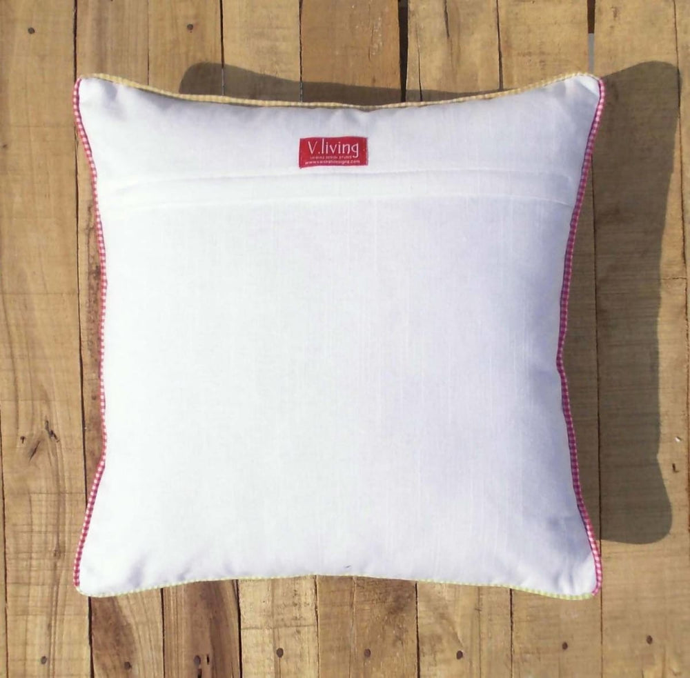Sale 50% White Pillow Cover Vintage Embroidery Cotton Country Look Shabby Chic Size Available - By Vliving