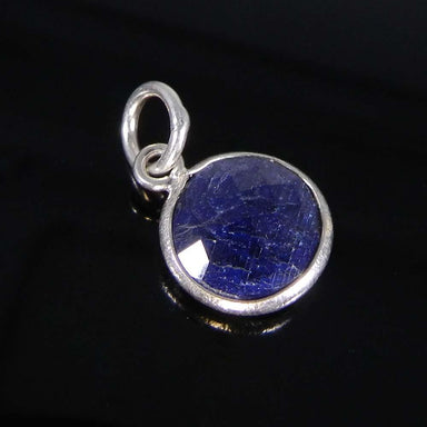 pendants Sapphire Corundum 925 Sterling Silver Bezel Set Pendant - by Ishu gems