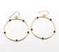 Sapphire Earring 925 Sterling Silver Big Round Earring,party Wear Drop Dangle Earring,birthday Gift - by Maya Studio