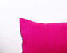 Silk pillow Bright pink color lumbar pillowcover size 12X20 other sizes available - Pillows & Cushions