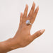 Rings Silver Boho Moonstone Ring June Birthstone Chic for Her Handmade Jewelry Gift - by Aurolius