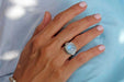 rings Silver Boho Moonstone Ring June Birthstone for Her Handmade Jewelry Gift - by Aurolius