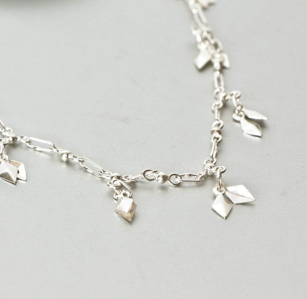 Anklets Silver Charm Anklet Bell Gypsy Style Minimalist Delicate Jewelry Simple Beach Wear Bohemian (AS76)