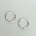 earrings Silver Cross Charm - Minimalist Hoops - 12mm - Religious - Cartilage - Small Hoop Earrings - G21 - by NeverEndingSilver