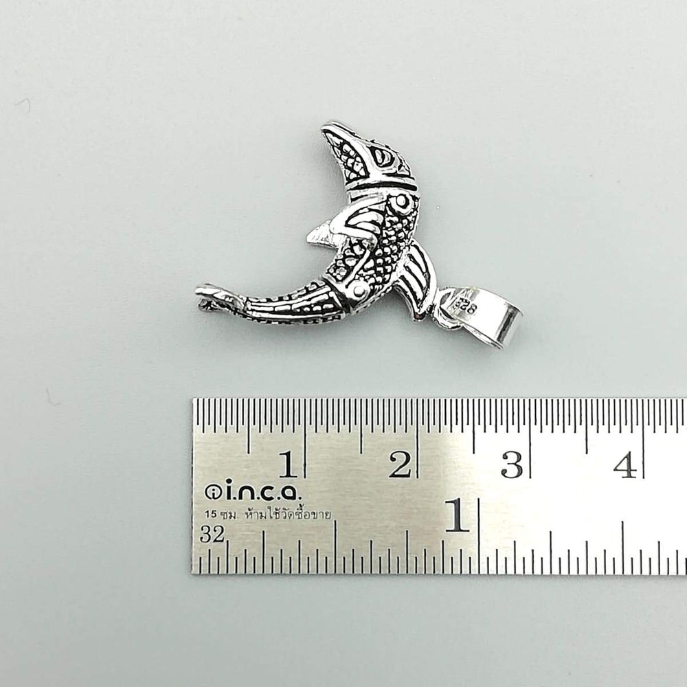 Silver Dolphin Charm Necklace Pendant Unisex pendant Minimalist style Dainty neck charm Bracelet charms PD11 - by NeverEndingSilver