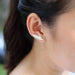earrings Silver Ear Climber Feather Creeper Earrings Minimalist Earrrings Jewelry (E99) - by OneYellowButterfly