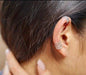 earrings Silver Ear Cuff Non Piercing Cartilage Minimalist Earrings Bohemian Adjustable Accessory (E71) - Title by OneYellowButterfly