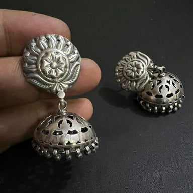 Silver Earring 925 Solid for Women and Tradititonal - by Vidita Jewels