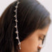 Silver Earring with Hair Chain Traditional Indian Jewelry Rajasthani Jhumki Kanauti Kaan - by Pretty Ponytails