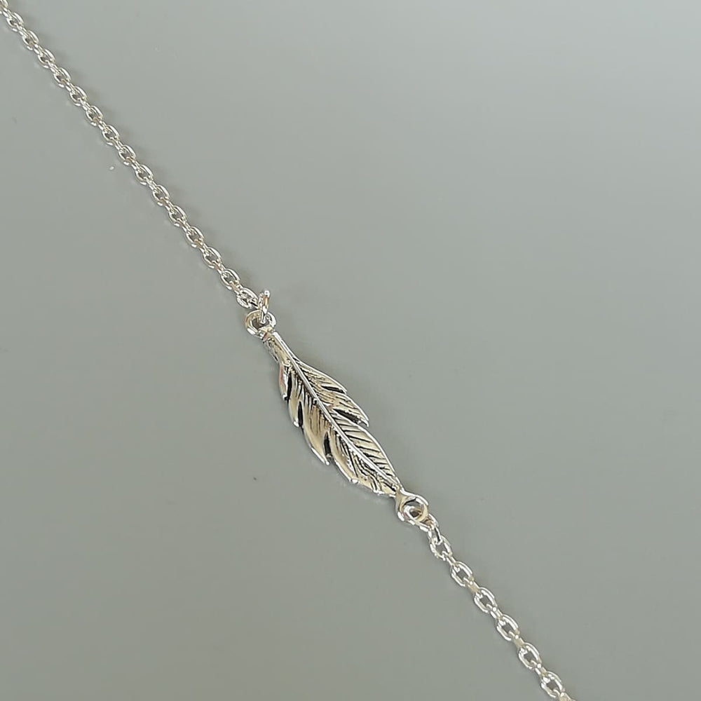silver feather bracelet charm wanderlust sterling b26 handmade oneyellowbutterfly discovered