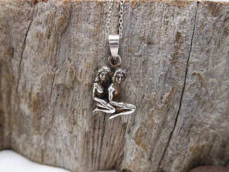 Necklaces Silver Gemini Star Sign Charm 925 Sterling Birth Horoscope