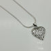 Silver heart pendant - Filigreed - Charm for a loved one- charm necklace - PD44 - by NeverEndingSilver
