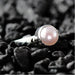 Silver Pink Pearl Ring 925 Fresh Water Handmade June Birthstone Anxiety Engagement Jewelry - by Inishacreation