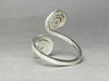 rings Silver Ring Spiral Double Coil Rings Gift for Her Chunky Sterling Fine - by Heaven Jewelry