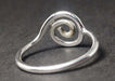 Silver Spiral Ring 925 Skinny Stackable Handmade Swirl Everyday