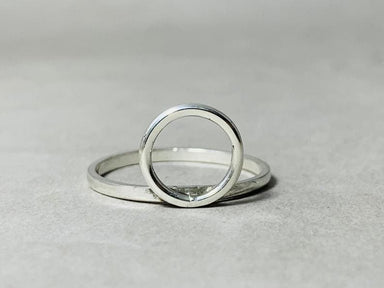 Silver Stacking Ring 925 Sterling Handmade Circle Simple Everyday - by Heaven Jewelry
