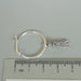 Silver tassels hoops | 21 mm sterling silver dangle hoop | Bohemian | Pretty charm | E834 - by OneYellowButterfly