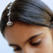 hair accessories Simple Minimal Indian Wedding Silver Jewelry Maang Tikka with Jhumki Earring Set - by Pretty Ponytails
