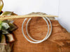 Earrings Simple Size 30,35,45 mm Sterling Silver Tribal Close Hoop Earrings,Circle Earring,Close Earring,Tribal Earrings,Personalized Gifts