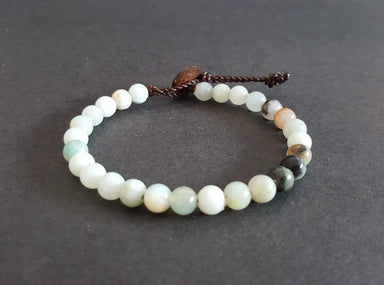 Bracelets Single Chain Natural Amazonite Bracelet Beads Bracelet,Chain