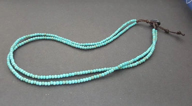 Single Mini Turquoise Short Necklace,Women Necklace Chain - by Bymemade