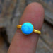 Rings Sleeping Beauty Arizona Turquoise gold 14k yellow ring