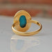 Rings Sleeping Beauty Ring - Arizona Blue Turquoise - Genuine Solid Sterling Silver - Rose Gold