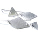Earrings Small articulated geometric earrings in brushed sterling matte - by dikua