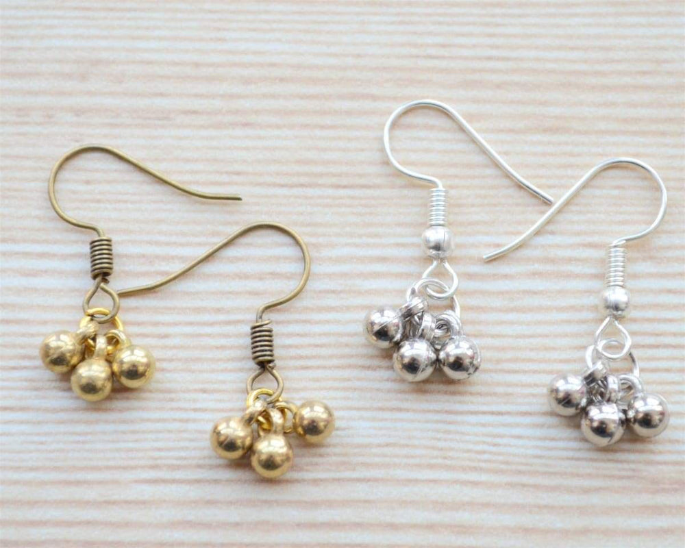 Small Dangle and Drop Earrings Gift Set Tiny Indian Jhumkis Dainty for Girls - by Pretty Ponytails