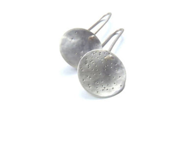 Earrings Small lovely asymmetrical constellation earrings dangle minimal hooked in brushed sterling - by dikua