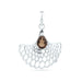 Smoky quartz pendant faceted Pear Shape Gemstone Beautiful Pendant - 925 Sterling Silver Quartz Handmade Designer Length 38mm