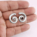 Smoky Quartz Stud Earring Handmade Silver 21X18mm Bezel Setting Gift For Women’s - by Rajtarang
