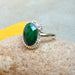 Rings Solid 925 Silver Emerald Corundum Ring May Birthstone minimalist fine jewelry