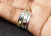Spinner Heart Ring 925 Silver Handmade Thumb Dainty Band Bohemian