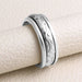 rings Spinner Ring Silver Band 925 Sterling Energy Handmade Thumb For Women - by Rajtarang