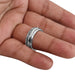 rings Spinner Ring Silver Band 925 Sterling Handmade Thumb Gift For Women’s - by Rajtarang