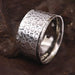 Spinner ring ~ sterling silver spinner meditation thick band - by InishaCreation