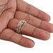 rings Spinner Ring Two Tone Silver Band 925 Sterling Energy Handmade Thumb For Women - by Rajtarang