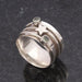 Spinner Star Peridot Gemstone 925 Sterling Silver Ring,august Birthstone - by Inishacreation