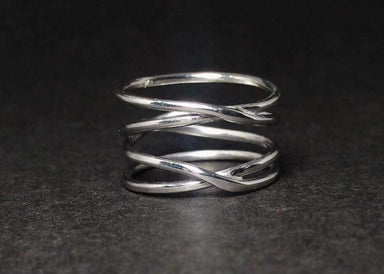 Rings Spiral Ring 925 Silver Gift Sterling Statement For Woman