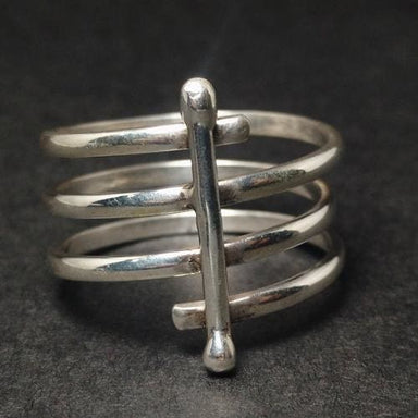 Spiral Ring Sterling Silver Wrap Statement Coil Knuckle Woman Jewelry