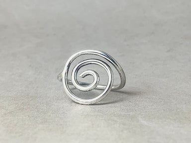 Spiral Silver Ring 925 Handmade Gift for her - by Heaven Jewelry