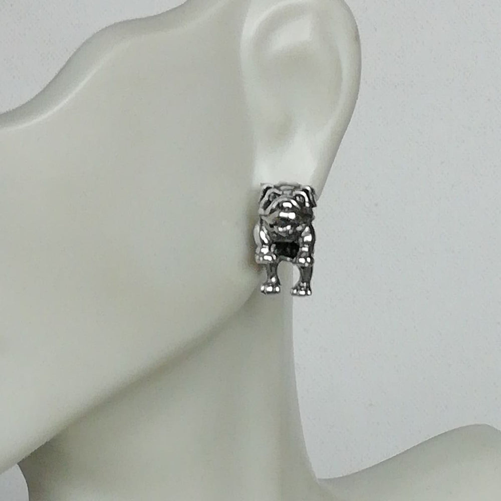 Sterling silver bull dog ear jacket | Double side cuff | Front back studs | E952 - by OneYellowButterfly
