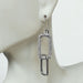 Sterling Silver and Cubic Zirconia Link Earrings | Pretty Ear Danglers | E1056 - by Oneyellowbutterfly