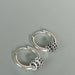 Sterling silver Cz hoops | Crystal zirconia | Ear | Minimalist hoop | Silver ear | Floating rings | E921 - by OneYellowButterfly