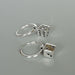 Sterling Silver Dice Charm Hoops | Charm Hoop Earrings | 12mm Ear | Wanderlust | Bohemian Jewelry | Detachable | E348 - by 