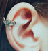 Sterling Silver Dragonfly Ear Cuff | Ear Wrap | 925 | Bug | Punk | Bohemian Cuff | Unisex | E1077 - by Oneyellowbutterfly