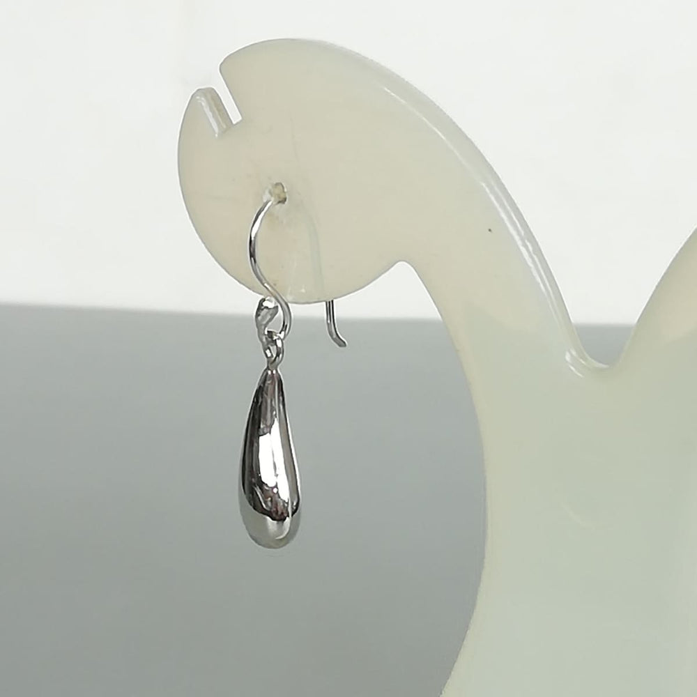 Sterling silver drop earring | Simple earrings | Curved ear | Silver Accessories | 925 casual Earrings | E914 - by OneYellowButterfly